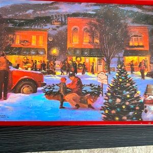 Vintage Christmas tray